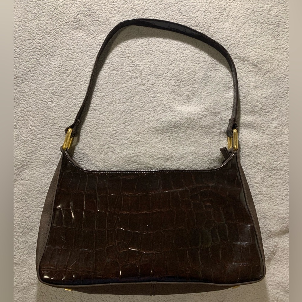 JACLYN SMITH stunning dark brown handbag
